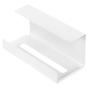 霜山厨房纸巾挂架铁艺免打孔抽纸收纳架柜门悬挂置物架倒挂抽纸盒