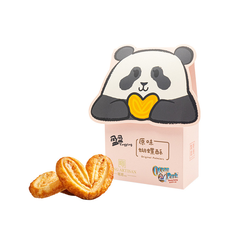 明玥皇廷熊猫盈盈小纸盒蝴蝶酥