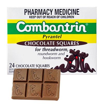 Combantrin澳大利亚打虫巧克力打虫药儿童成人驱虫药蛔虫药24块