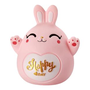 卡通可爱十二生肖兔子存钱罐儿童储蓄罐防摔大容量只进不出礼物女