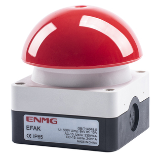 恩爵大蘑菇头手拍开关EFAK球型微动脚踏评委拍灯触发点动按钮防水