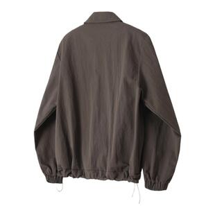 Without Me/REBELTOREBEL咖褐色/纽扣抽绳下摆短款Boxy夹克外套男