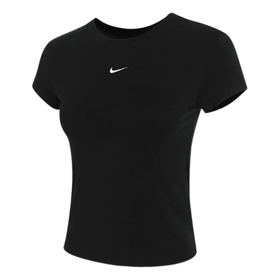 耐克女秋季刺绣LOGO圆领休闲T恤