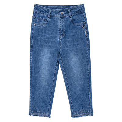 弹力小脚七分薄款牛仔裤2022夏季