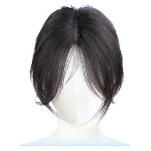 八字刘海假发女片头顶全真发补发蓬松增发量遮白发轻薄无痕假刘海