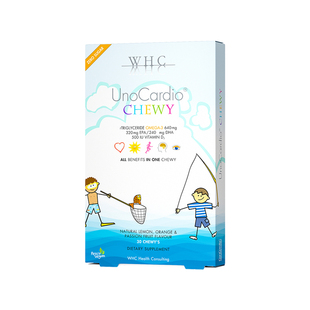 WHC万赫希小超人儿童鱼油软胶囊Omega3咀嚼片增护强眼脑DHA免疫力