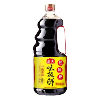 海天味极鲜特级酿造生抽酱油1.9L大瓶装凉拌炒菜蒸鱼蘸水调料酱汁