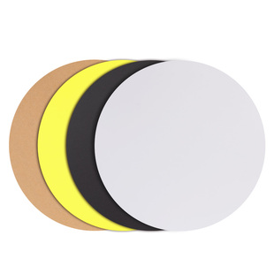 手工硬圆形卡纸幼儿园圆盘卡片纸儿童彩色白色黑色牛皮纸绘画卡纸美术加厚粘土圆纸片25/29/33/36CM画画纸