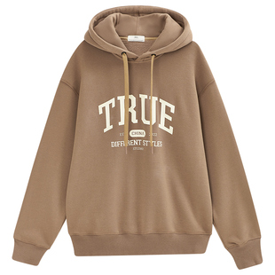 重磅连帽字母卫衣男痞帅长袖内里羊羔绒秋冬季休闲韩版宽松男外套