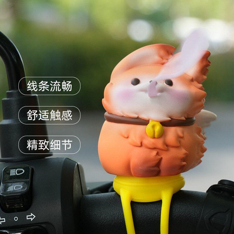 卡通萌宠小动物电动车装饰骑行户外自行车配饰装饰品摆件车载摩托