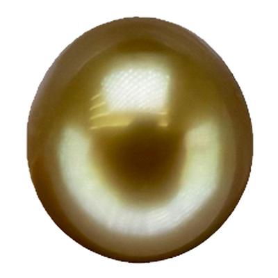 天然菲律宾AAA光南洋金珠田崎茶金浓金炫彩裸珠定制吊坠戒指耳钉