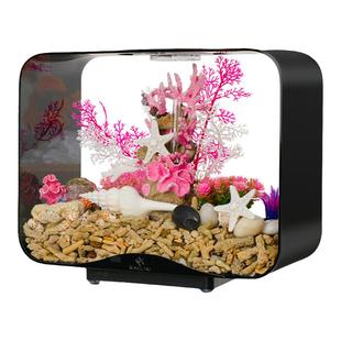 鱼缸客厅小型桌面智能生态金鱼缸过滤一体亚克力底滤水族箱新款