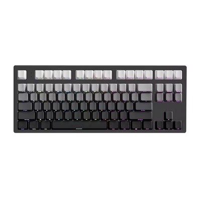 极昼PBT侧刻键帽侧刻六色渐变