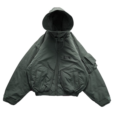 NOFAITH连帽可拆卸飞行夹克外套男加厚Bomber短款版3M新雪丽棉衣