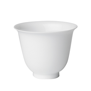 景德1004手工纯白薄胎杯中式茶杯脱胎瓷蛋壳瓷80ml25g精致品茗杯