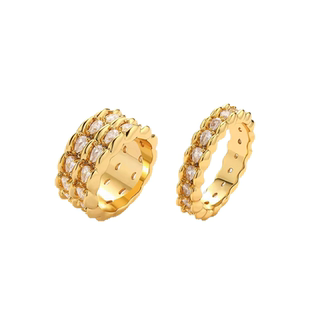 官方正品张艺兴同款戒指蛇纹女金色轻奢高级小众设计夸张戒配饰