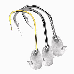 正品朝天钩鲫鱼超细45度传统钓带铅头葫芦潮天钩伊豆势尼金袖手工