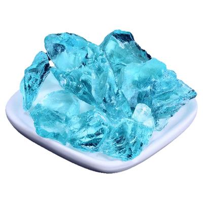 网红爆款冰蓝琉璃石氛围鱼缸造景