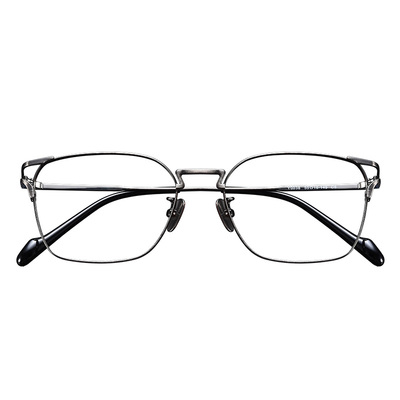 设计师高级感纯钛近视眼镜框男款