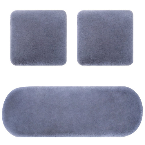 汽车坐垫后排长条后座一体座椅垫单片无靠背兔毛垫冬季短毛绒座垫