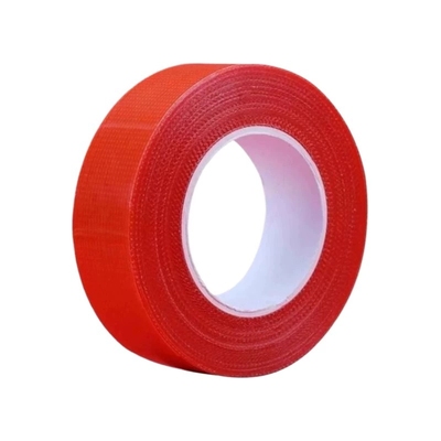 红色网格布基双面胶高粘度无痕胶