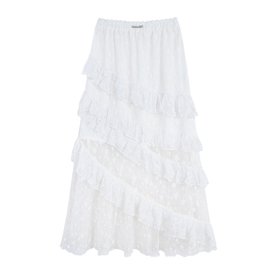 UNIFREE镂空蕾丝半身裙