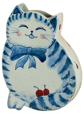 小众设计感插花招财装饰小摆件
