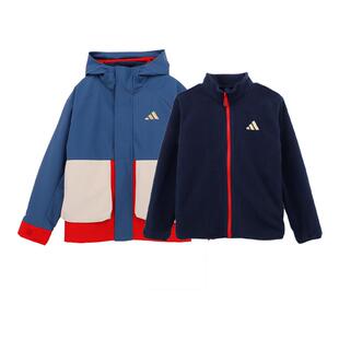 阿迪达斯童装26年新款男女大童舒适保暖运动休闲夹克外套KV6904