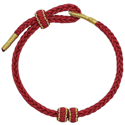 普陀山本命年红绳黄金diy可串珠
