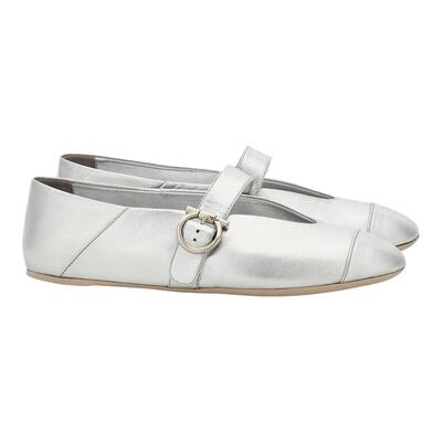 【母亲节礼物】FERRAGAMO菲拉格慕女士羊毛皮芭蕾舞平底鞋