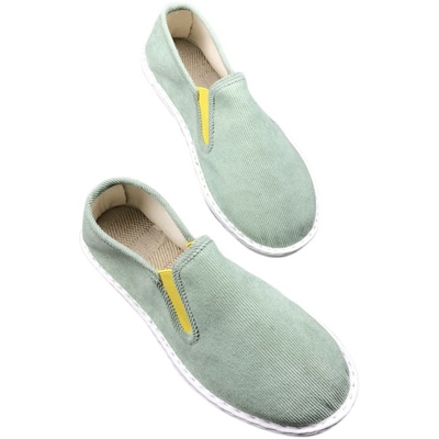 夏季一脚蹬纯色布鞋透气灯芯绒