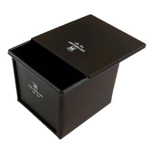 三能吐司模具 黑色低糖水立方模正方形生吐司盒节能不粘土司模具