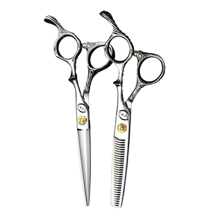 水谷银刃专业平剪无痕牙剪发型师美发剪刀理发店专用理发剪刀打薄