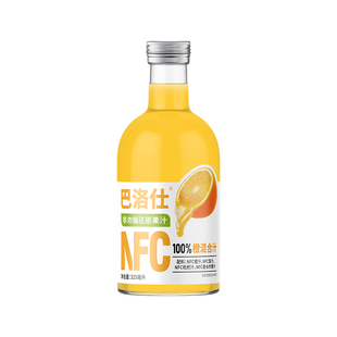 巴洛仕100%NFC橙味混合果汁纯原果鲜榨无蔗糖原浆饮料整箱礼盒装
