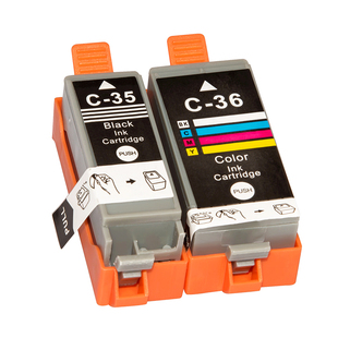 墨弘适用于佳能PGI-35黑色墨盒 CLI-36彩色墨盒IP110 IP100 TR150 MINI260 320便携式打印机彩色墨盒