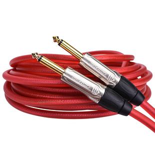 罗科斯通吉他音频连接线专业降噪线大二芯音频master乐器线音箱