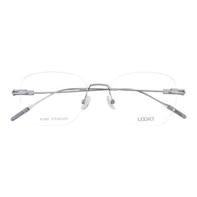 LOOK2025年新款男女无框纯钛眼镜
