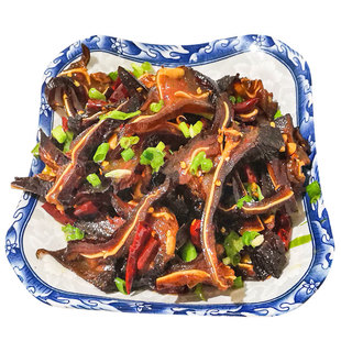 湘西腊猪耳朵柴火烟熏农家自制香脆猪耳尖湖南特产湘菜腊肉腊味