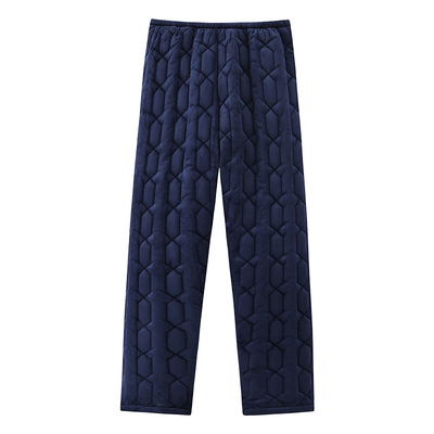 芬腾可安珊瑚绒夹棉睡裤三层加厚