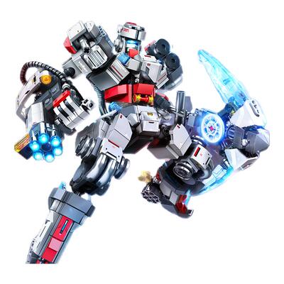 森宝积木052D驱逐舰泷渊机甲积木人拼装玩具益智男孩摆件礼物