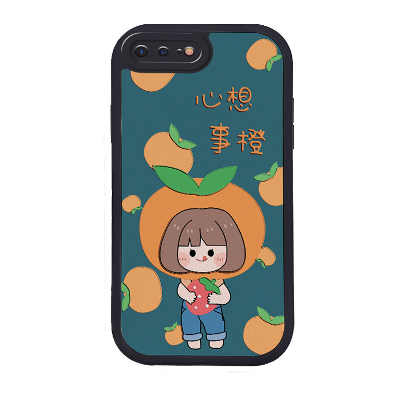 小羊皮苹果手机壳潮牌