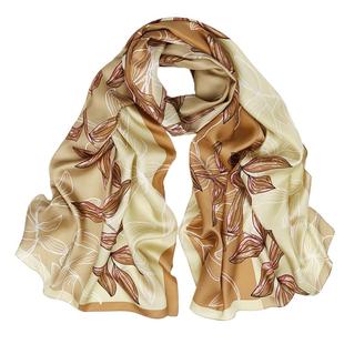 MARJAKURKI玛丽亚古琦真丝丝巾女妈妈款围巾披肩礼盒装送老师礼物