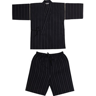 夏秋季上新大码甚平男式加大加肥家居服和风睡衣夏日祭薄款