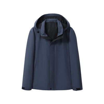 金利来2025秋冬新款男士立领可拆帽多口袋防风商务休闲夹克外套男