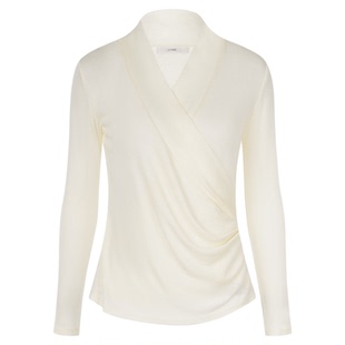 LYNEE【塞纳河畔】设计感交叉V领打底衫女2025秋冬羊毛针织上衣