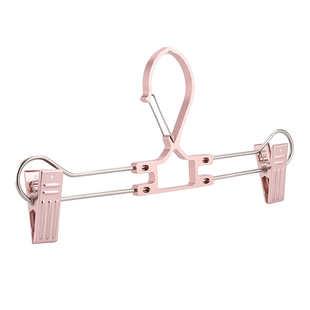 防风裤架裤夹铝合金家用无痕带夹子晾晒裙夹多功能室外挂裤子衣架