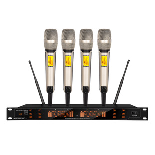 格伦士顿防啸叫无线话筒一拖二专业户外舞台演出家用唱歌婚庆会议