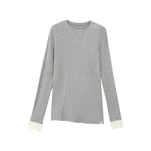 TurnSignal 潮牌中长款修身显瘦长袖T恤女2026新款针织打底衫上衣