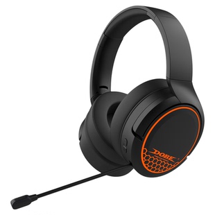 PS5无线2.4G头戴游戏耳机带麦克风PS4/Switch/PC通用耳机带RGB灯