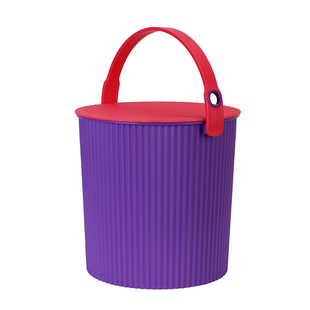 日本进口hachiman创意彩色手提水桶凳子野餐桶洗衣桶洗澡凳椅树脂